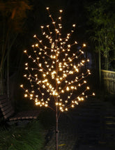 LIGHTSHARE 6.5ft cherry blossom tree lit for ambient living room display.