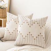 LILEPOY boho pillow cover with textured face for cozy living room vibes