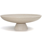 LIN CHUAN large decorative bowl on pedestal enhances a modern centerpiece.