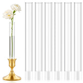 Linastu 6-pack 7.9-inch acrylic bud vase set for elegant tablescapes.