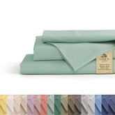 Linen Home queen flat sheet in crisp percale for cool sleep