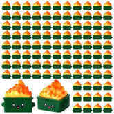 Lineshading dumpster flame figurine for desk decor and playful office motivation