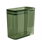 Lingerlanden Transparent Trash Can front view showing space-saving 15L capacity.