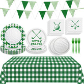 LINHAXM golf party plates 9in for sturdy dining at celebrations