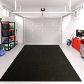 LINLA Premium Absorbent Oil Mat on a driveway protecting surfaces from oil spills.