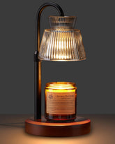 LISUNAR Candle Warmer Lamp front view showing warm glow for cozy spaces
