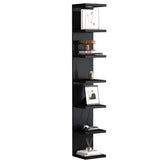 LitaEther 7-tier wall shelf unit in black finish for stylish display and extra storage.