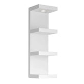 LitaEther 4-tier wall shelf unit displaying keepsakes with a clean white finish