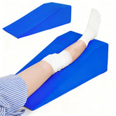 Litluxu knee wedge pillow top view provides stable leg elevation for comfort.