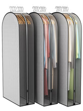 Liuoud 10-inch gusseted garment bag with side clear panel for quick viewing.