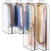 Liuoud clear garment bag 40-inch gusseted for wrinkle-free storage