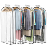 Liuoud clear garment bag 50inch-hanging-clothes keeps outfits visible and protected.