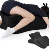 LizhSynergy wedge pillow angled neck support for comfortable reading in bed.