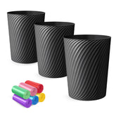 LLNTOU small trash can 3-pack front view, stylish and space-saving.
