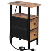 LOAKEKEL Narrow End Table top in brown finish for small spaces