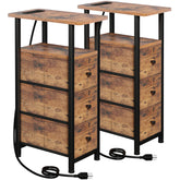 LOAKEKEL narrow end table top surface for compact spaces and easy reach.
