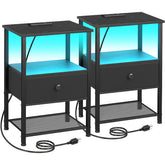 LOAKEKEL nightstand set 2 assembly guide for quick setup