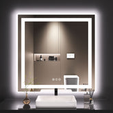 LOAAO mirror with dual lighting for precise makeup and grooming.