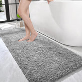 LOCHAS bath rug with soft microfiber pile offers cloud-like comfort and gentle absorbency.
