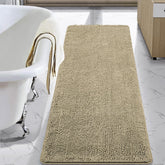 LOCHAS Luxury bath rug 24x60 chenille offers plush comfort after a shower.