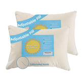 LOFE Organic Kids Pillow front view shows breathable cotton shell for gentle rest