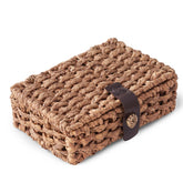 LOHONER decorative box lid in natural wicker for stylish storage