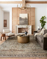 Loloi Layla olive charcoal 9x12 rug adds soft warmth to living rooms