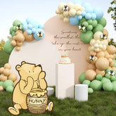 Lopeastar Winnie cutout bear stand elevates photos at baby showers