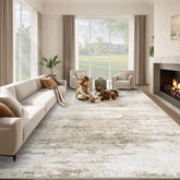 Losbulake 8x10 washable rug showing soft texture for cozy living spaces.