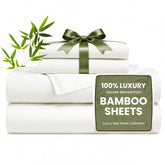 Love's cabin bamboo rayon sheet set soft close-up; silky softness and durability.