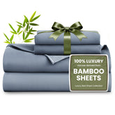 Love's cabin bamboo sheets flat sheet close-up shows silky soft texture and smooth weave.
