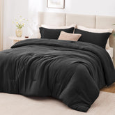 Love's cabin black twin-xl comforter set with 66x90 inches for all-season warmth