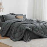 Love's cabin comforter set packaging, ready-to-use bedding kit for quick styling.