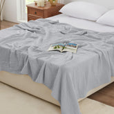 Love's cabin 6-layer muslin blanket offers breathable, everyday comfort.