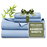 Love's cabin queen sheet set front view shows silky-soft bamboo rayon for cooling sleep.