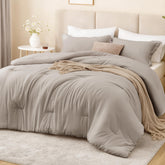 Love's cabin Burlwood comforter texture with wrinkle finish for a cozy, lived-in look.