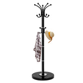 LOZABEE metal coat rack with 360Β° rotation for versatile hanging options.