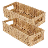 LPKZQHDM toilet tank basket in hyacinth weave stores spare rolls neatly.
