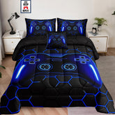 LRIS Bedding gamer comforter twin graphic pattern enhances playful room decor