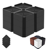 Lsteekoop bed risers at 1.5-inch height for customized bed clearance.
