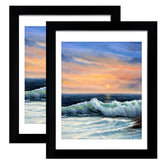 LUCKYLIFE 18x24 black frame front view for clean, versatile wall display.