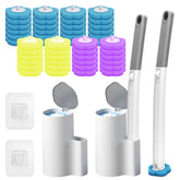 Luluaday toilet wand with sturdy handle and holder for mess-free bathroom cleaning.