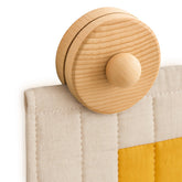 LULUTION tapestry hanger with round clip in natural wood for damage-free wall display.