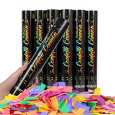 LUMAFIZZ 12-inch confetti cannon ready for a vibrant wedding burst.