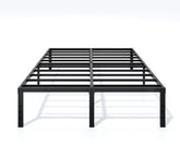 Lumunance full bed frame 16-inch side view shows sturdy metal construction for long-lasting support