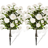 Lunmon camellia tree pair in white for porch decoration and year-round color