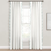 Lush Decor Coastal Chic scalloped edge panel softly filters light for a breezy room.
