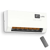 Lutntc electric wall heater with remote control for easy temperature adjustments.