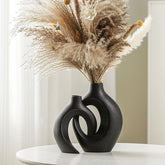 Lvases Snuggle Hollow large vase, front view, ideal for bold florals.