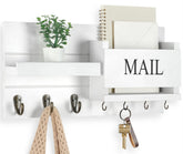Lwenki mail organizer wall-mount with shelf keeps mail tidy and accessible